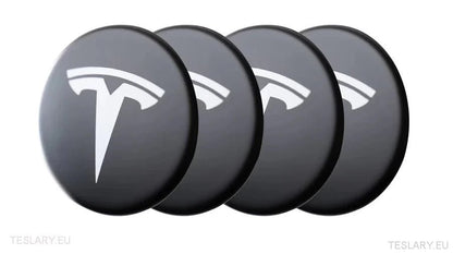 Wheel Hub Centre Caps with Logo for Tesla 3 , Y , S and X - Tesla Shop Europe - TESLARY.IE Ireland - France boutique- Deutschland Geschäft- España comercio - Nederland winkel- TESLARY.IE