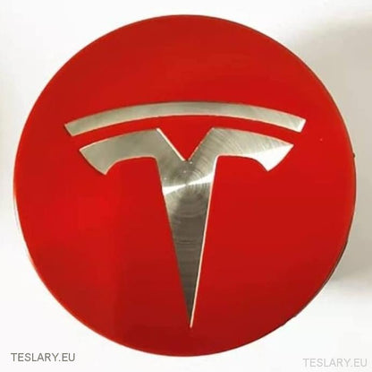 Wheel Hub Centre Cap Stickers with Logo for Tesla 3 , Y , S and X - TESLARY Tesla Shop Accessories Europe Nederlands Ireland Deutschland Espana Alicante France Italia