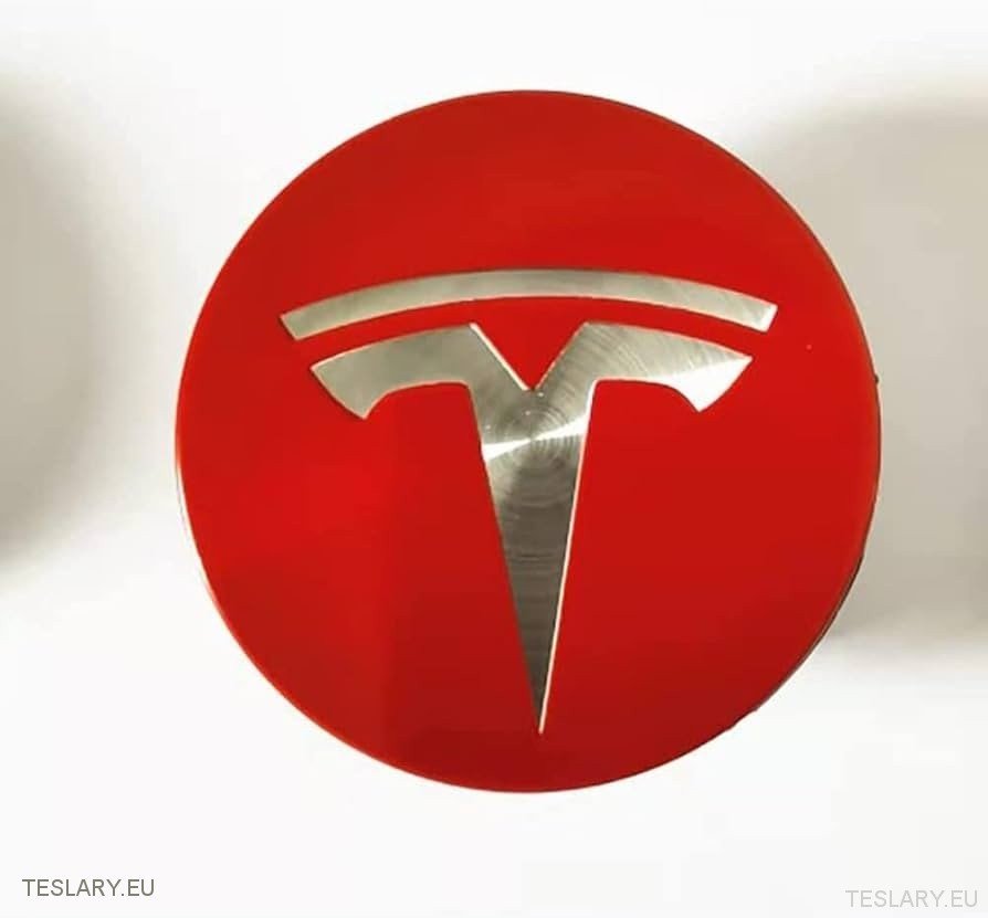 Wheel Hub Centre Cap Stickers with Logo for Tesla 3 , Y , S and X - TESLARY Tesla Shop Accessories Europe Nederlands Ireland Deutschland Espana Alicante France Italia