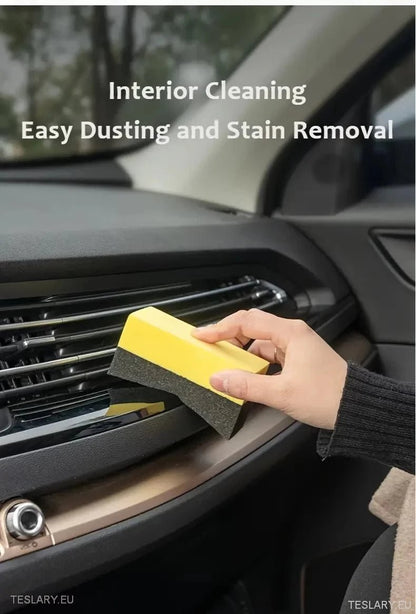 Wheel Wax Sponge for Polishing your Tyres Back to Black - Tesla Shop Europe - TESLARY.IE Ireland - France boutique- Deutschland Geschäft- España comercio - Nederland winkel- TESLARY.IE