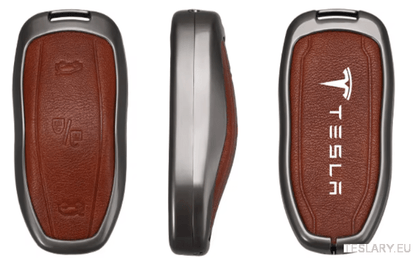 Zinc Alloy Car Smart Remote Key Case Full Cover Protection Shell Fob For Tesla Model 3 Model S Model Y Keychain Auto Accessories with Logo - TESLARY Tesla Shop Accessories Europe Nederlands Dublin Cork Ireland Deutschland Espana Alicante France Italia