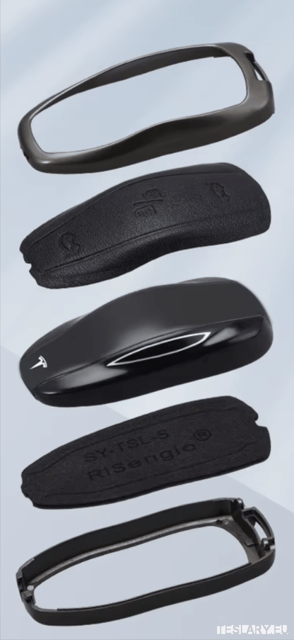 Zinc Alloy Car Smart Remote Key Case Full Cover Protection Shell Fob For Tesla Model 3 Model S Model Y Keychain Auto Accessories with Logo - TESLARY Tesla Shop Accessories Europe Nederlands Dublin Cork Ireland Deutschland Espana Alicante France Italia